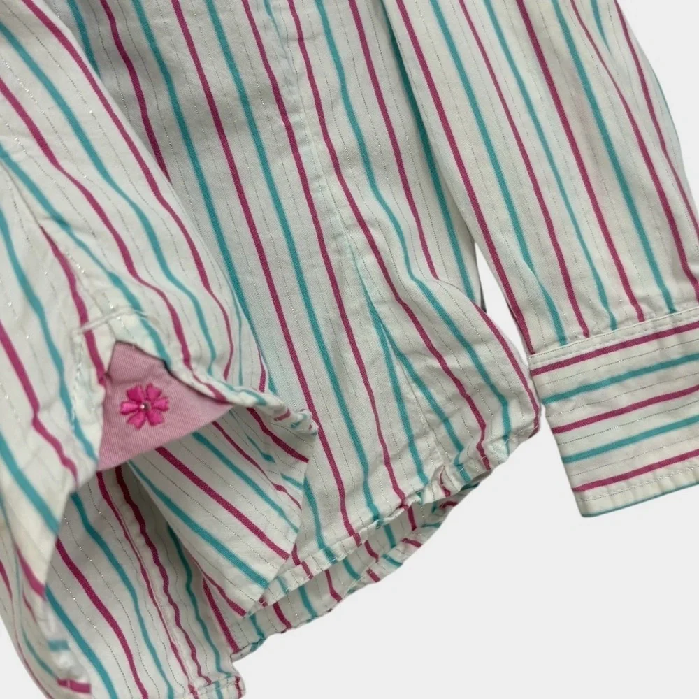 GAP Kids Long Sleeve Striped Blouse Girls Size S 6/7